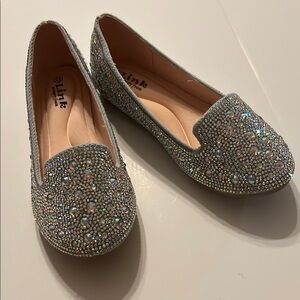Girls slip on rhinestone studded shoes. Size 13. NWOT